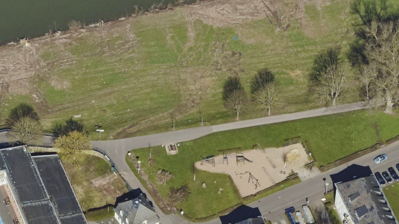 Kinderspielplatz am Moselradweg Trier-Nord