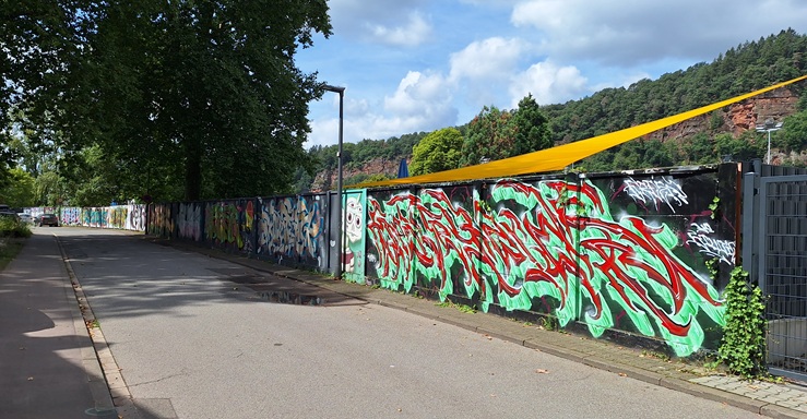 Begrenzungsmauer des Nordbades