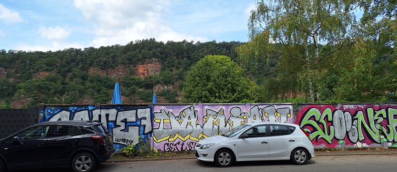 Begrenzungsmauer des Nordbades