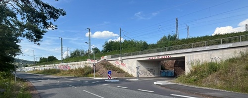 Schutzwand Mäusheckerweg Schutzwand Mäusheckerweg